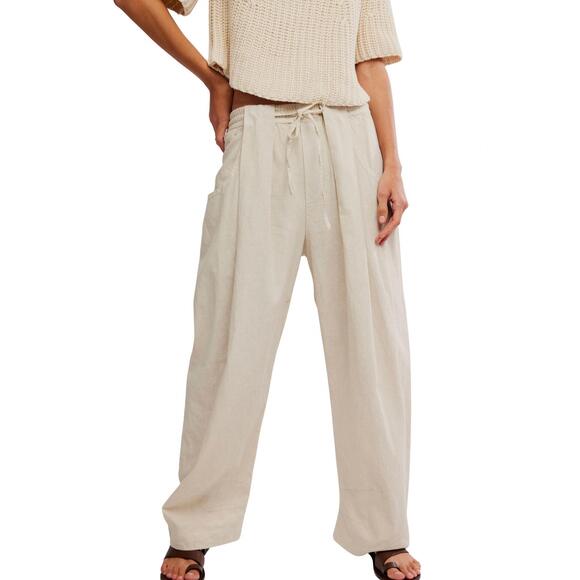 FREE PEOPLE Pants - NEW FREE PEOPLE chambers laid back pull on pant in summer sand